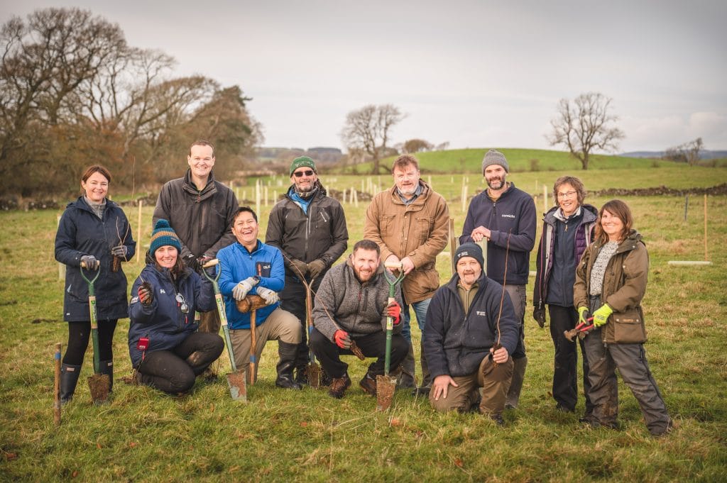 tree planting at Threave