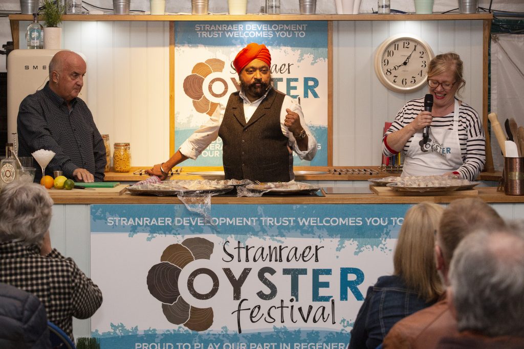 tony Singh Chef ambassador Stranraer Oyster Festival