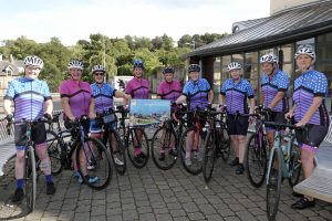 local cyclists attend the launch of the cycling strategy for the South of Scotland